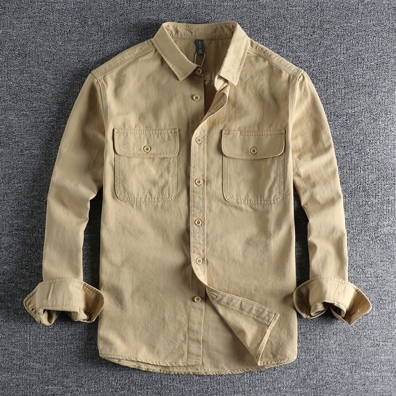 Design Sense Overalls Long Sleeve Shirt Men